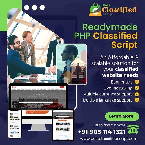 Buy Classified PHP Script Launch Your Profitable Business