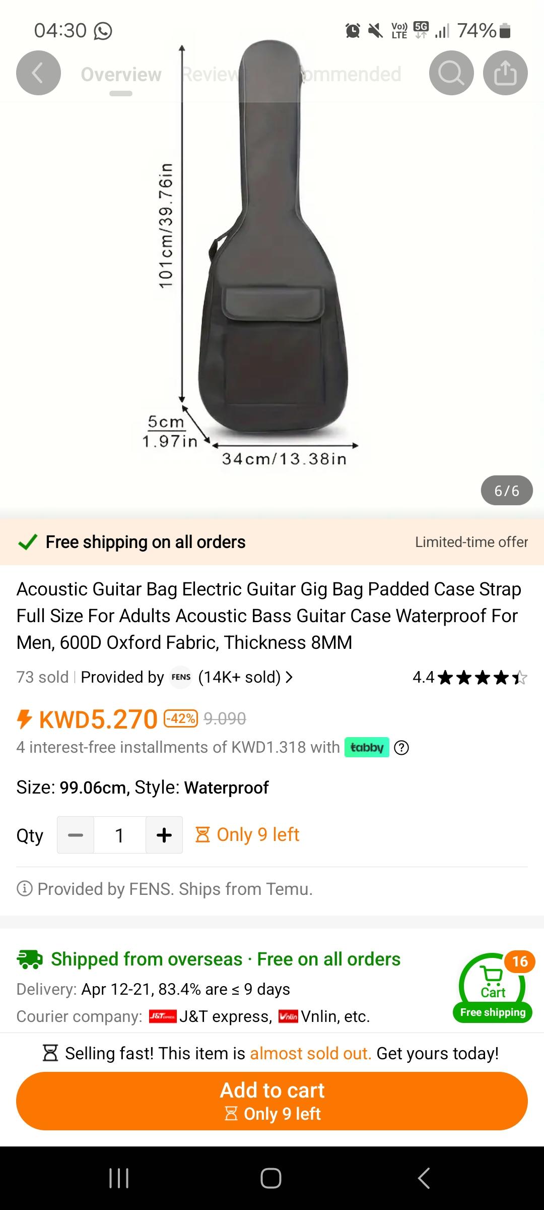 Acoustic Guitar Bag Electric Guitar